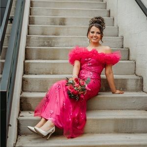 Prom dress worn once for a couple of hours!